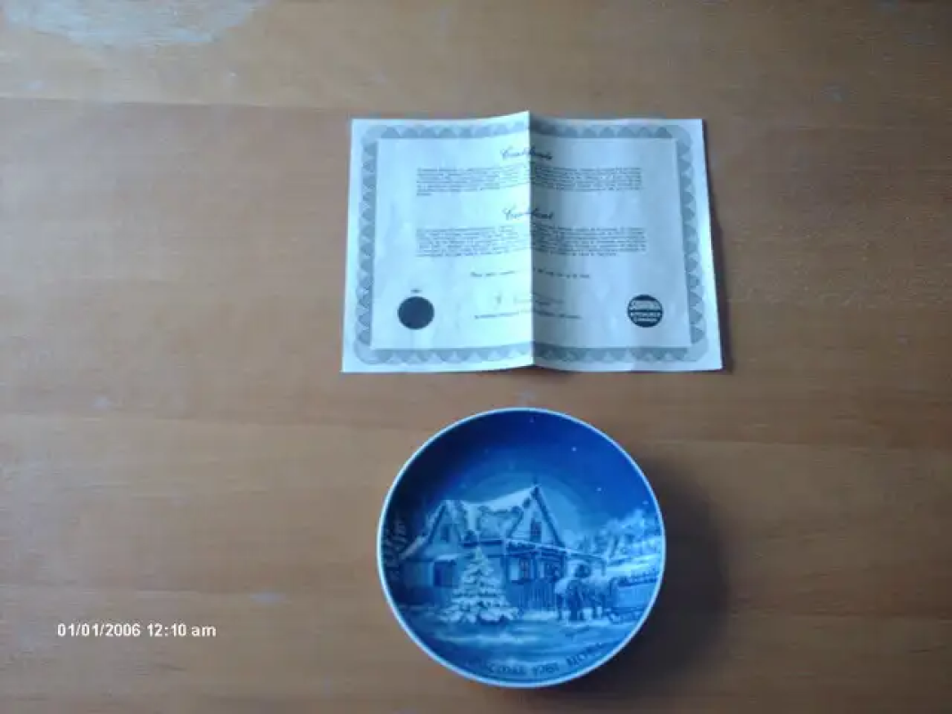 Christmas Plate 1981 Noel Gingerbread House