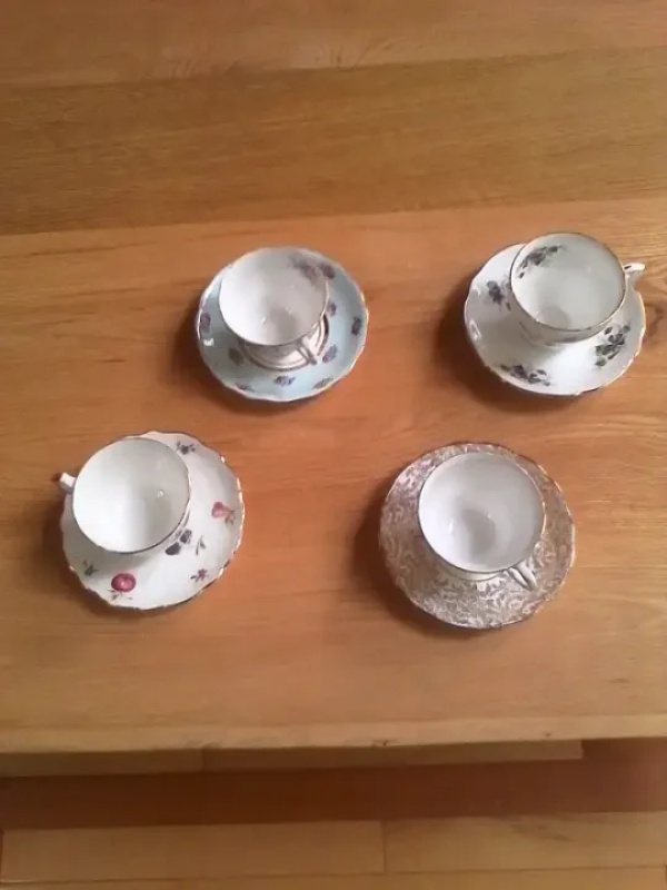 Aynsley, Colclough& Duchess Vintage Teacups&Saucers