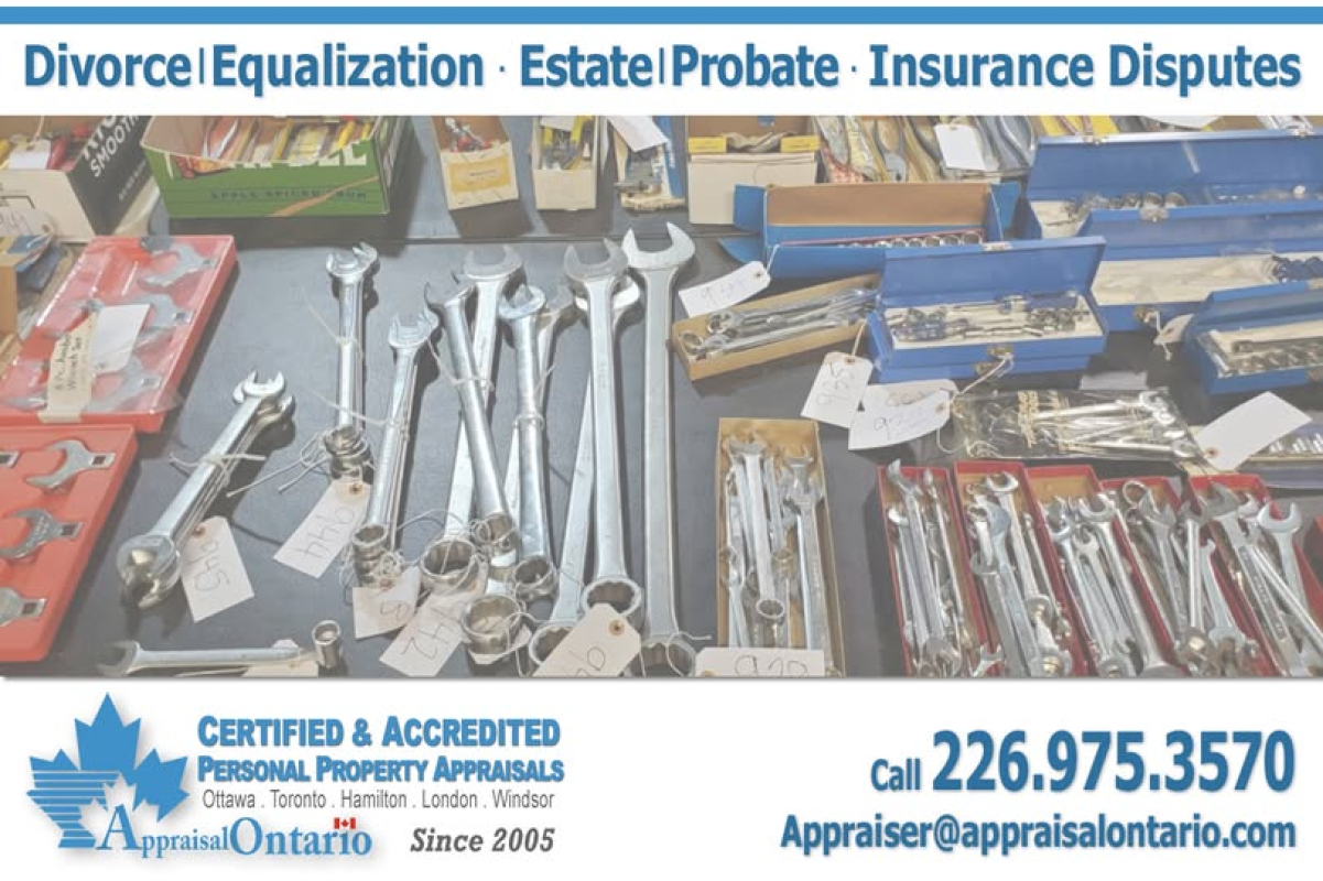 Certified Appraiser, Accredited Personal Property Appraisal Services by AppraisalCanada-LegalEASE