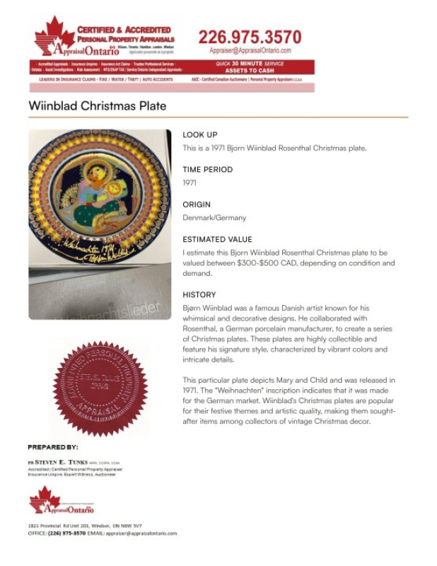 Certified Appraiser, Accredited Personal Property Appraisal Services by AppraisalCanada-LegalEASE