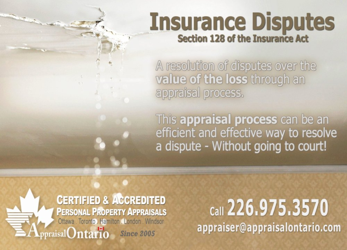 Certified Appraiser, Accredited Personal Property Appraisal Services by AppraisalCanada-LegalEASE