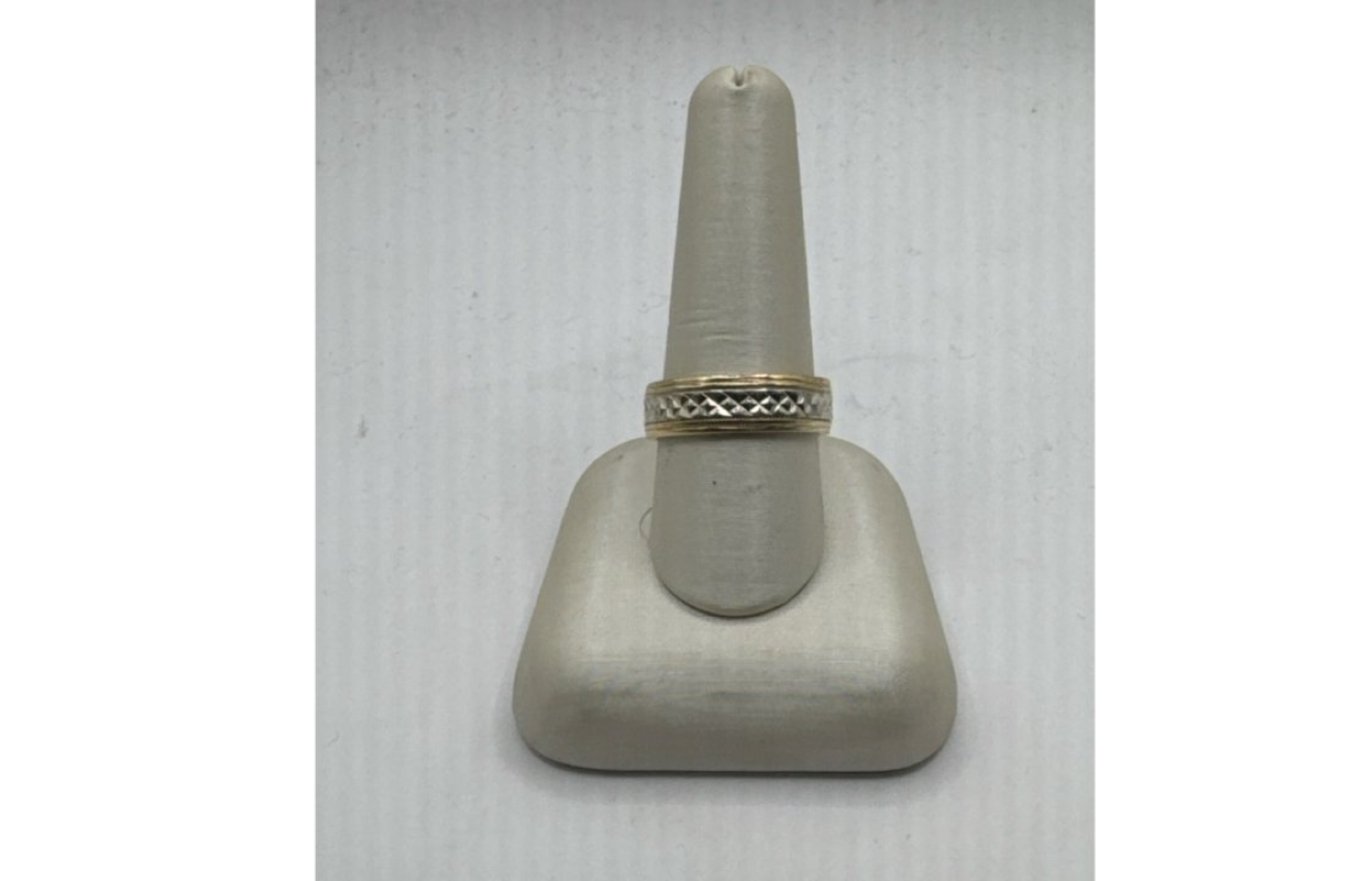 Lady's Gold Ring 10K Tri-color Gold 6.76g