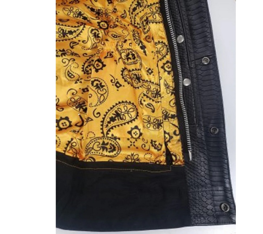 Golden Dragon Leather Club Vest
