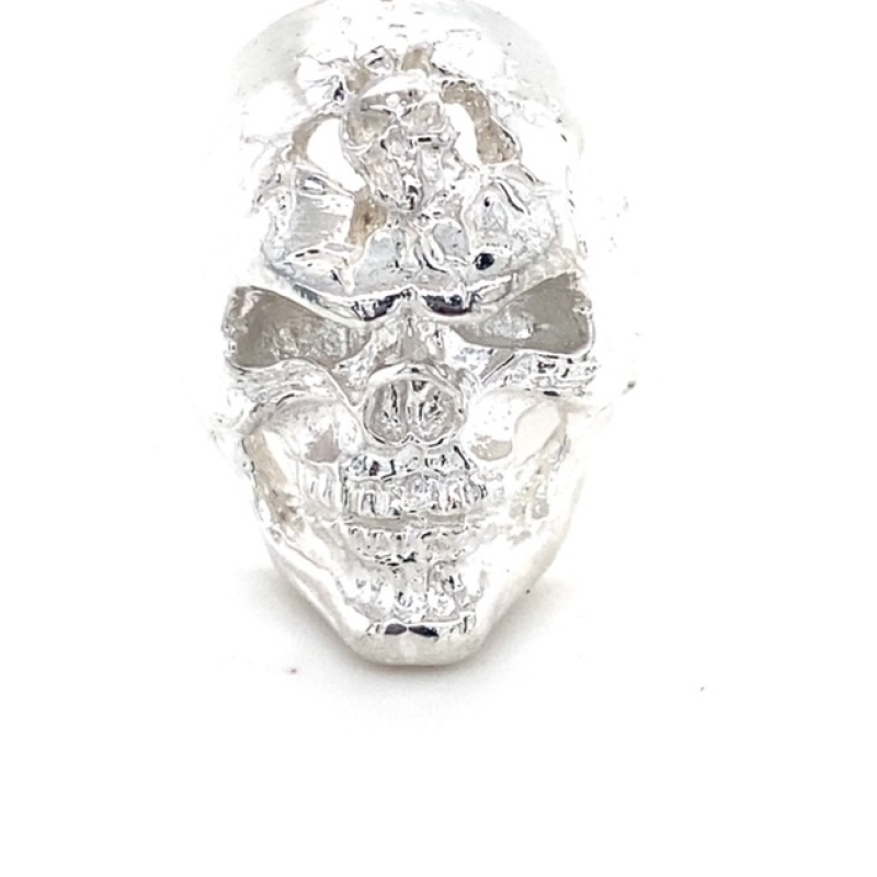 New Custom Silver Biker Ring