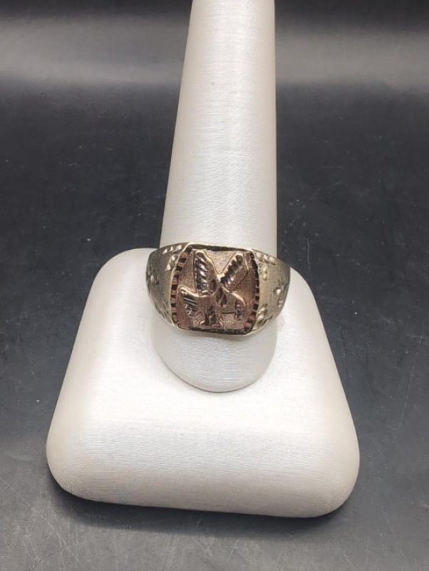 Gent's Gold Ring 10K Yellow Gold 6.64g Size:10.25