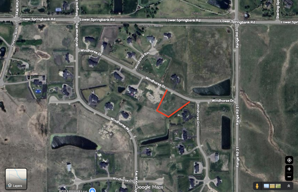 2 ac lot in windhorse estate, calgary