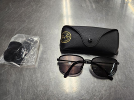 RAY-BAN SUNGLASSES RB3705 IN CASE WITH EXTRA LENS POLORIZED LENS