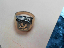 Unisex Gold Ring 10K Yellow Gold 10.75g