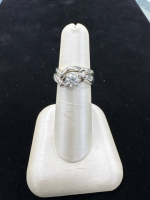 Lady's Diamond Solitaire Ring .42 CT. 14K White Gold 6.89g