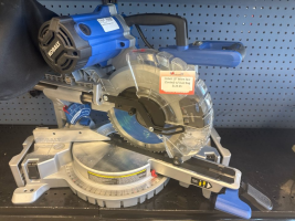 KOBALT DUAL BEVEL SLIDING COMPOUND MITER SAW WITH DUST BAG